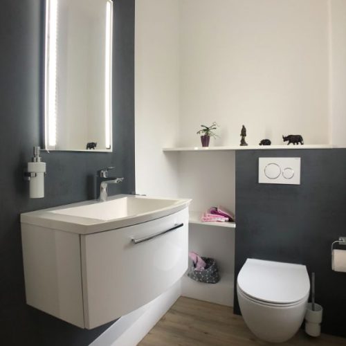 Fugenlose Gäste WC Sanierung in Großhansdorf (2)